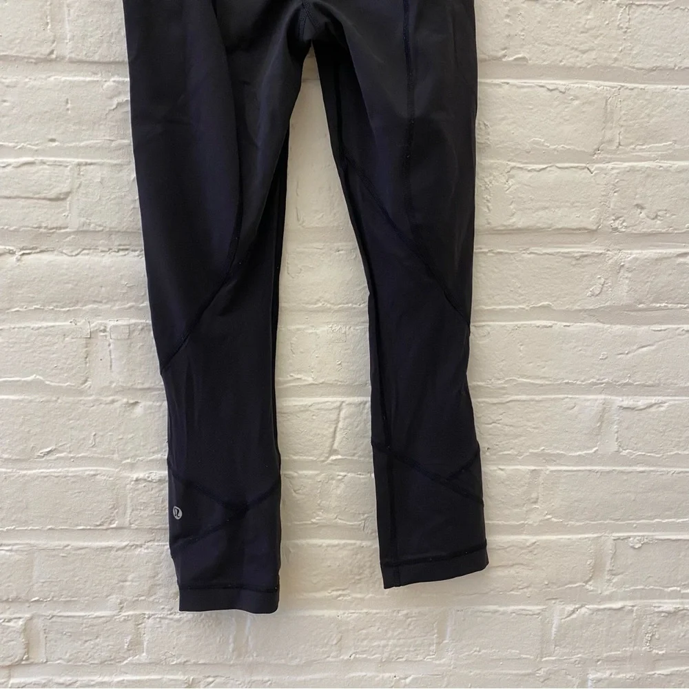 Lululemon || Pace Rival Crop Solid Black‎ 4